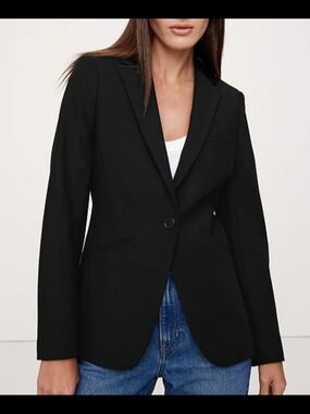 Worthington Black Single-Button Tailored Blazer